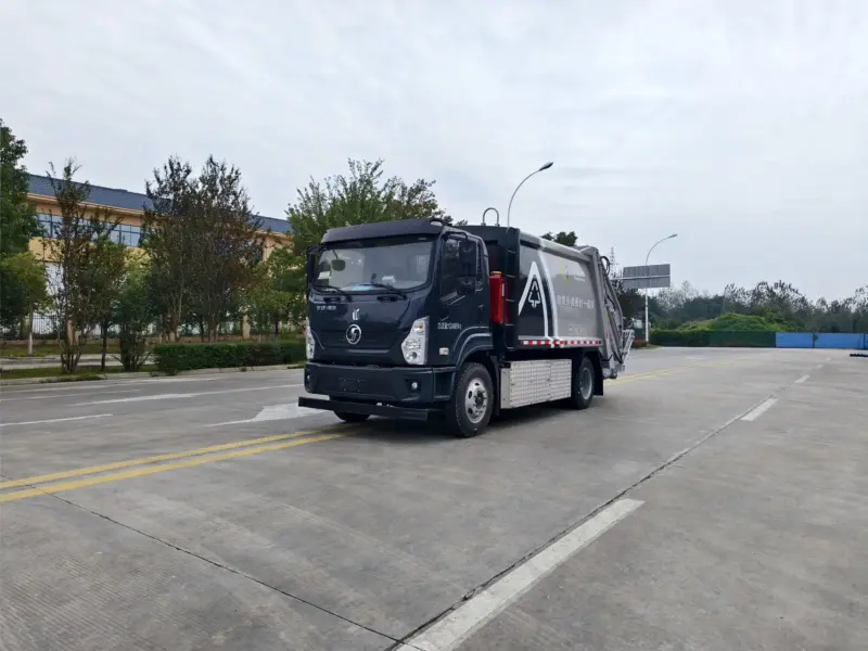 shacman-dechuang-10-12cbm-electric-garbage-compactor-truck-front-left 陕汽德创10-12方纯电动压缩式垃圾车