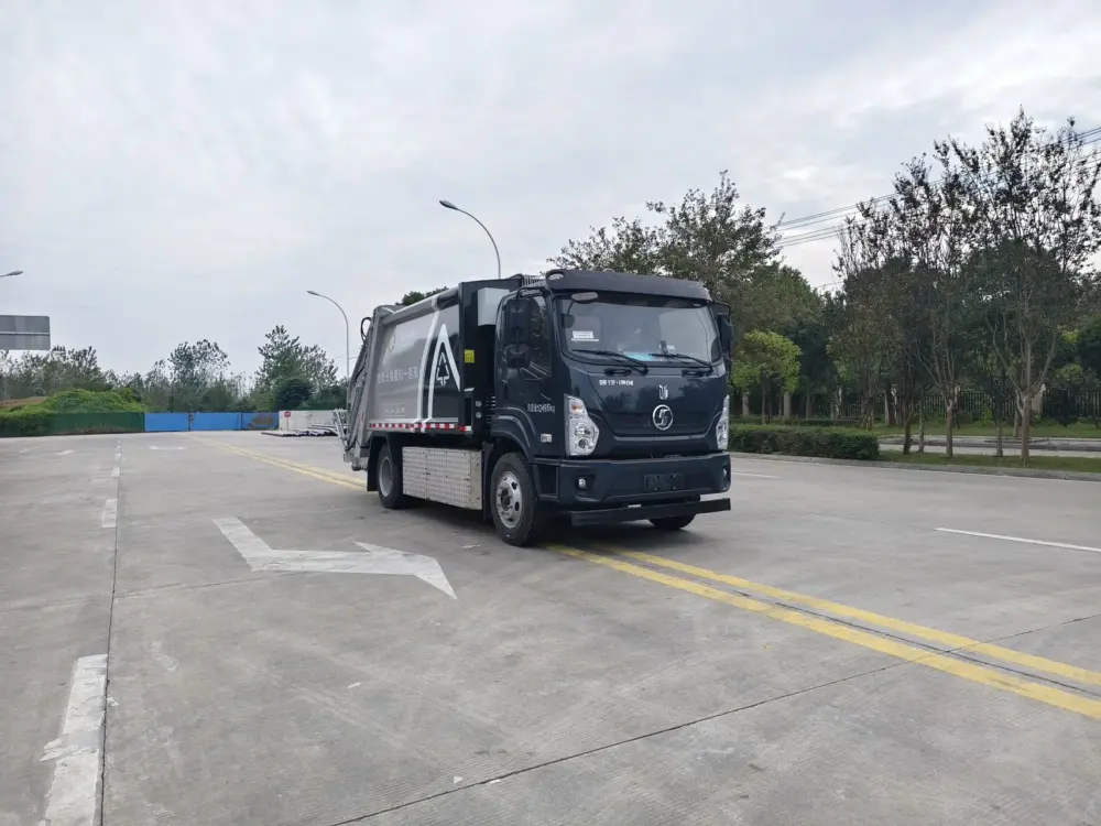 shacman-dechuang-10-12cbm-electric-garbage-compactor-truck-front-right 陕汽德创10-12方纯电动压缩式垃圾车