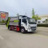 yuejin-qilin-x300-7-9cbm-electric-compactor-truck-front-right 跃进麒麟X300纯电动8-10方压缩式垃圾车