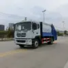 东风d9-12方-压缩式垃圾车-蓝色涂装-前侧45度-01 东风d9-12方-压缩式垃圾车-蓝色涂装-前侧45度-01