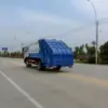 东风d9-12方-压缩式垃圾车-蓝色涂装-后侧45度 东风D9 12方压缩式垃圾车