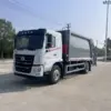 东风华神f5-单桥16方-压缩式垃圾车-前侧45度-01 东风华神F5单桥16方压缩式垃圾车