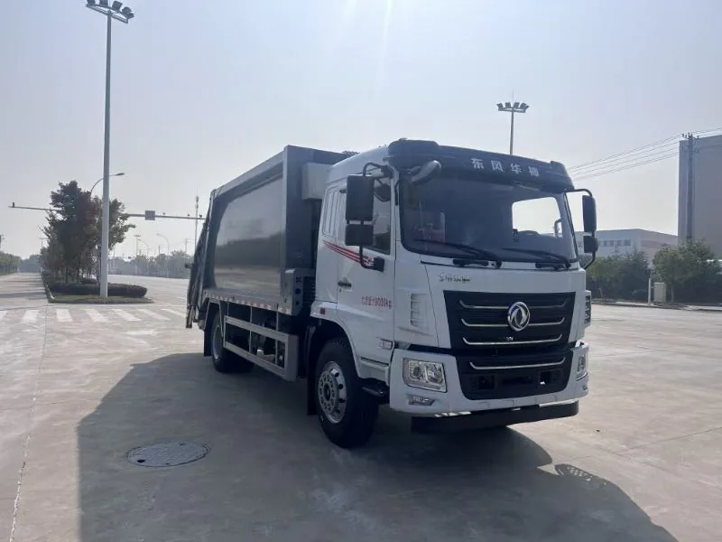 东风华神f5-单桥16方-压缩式垃圾车-前侧45度-02 东风华神F5单桥16方压缩式垃圾车