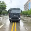 东风华神t5-压缩式垃圾车-正前外观 东风华神T5后双桥24方压缩式垃圾车