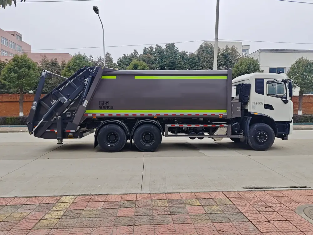 东风天锦后双桥22方压缩式垃圾车