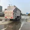 东风新汽d3l-后双桥26-28方-压缩式垃圾车-后侧45度-02 东风新汽D3L后双桥26-28方压缩式垃圾车