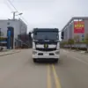 陕汽德龙l5000-压缩式垃圾车-正前外观 陕汽德龙L5000单桥16方压缩式垃圾车