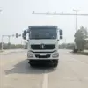 陕汽德龙m3000-后双桥25方-压缩式垃圾车-正前外观 陕汽德龙M3000后双桥25方压缩式垃圾车